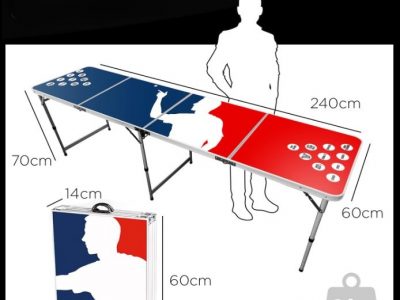 Beerpong Tisch mit Bechern
