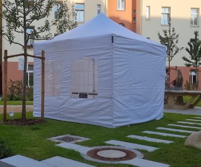 Faltpavillon 3x3 3x3 m Faltpavillon (weiß)