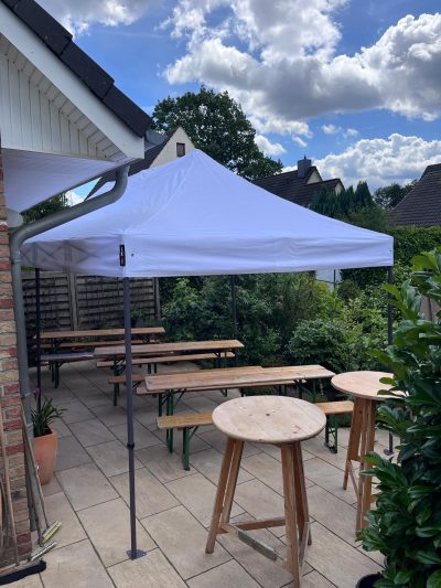 Faltpavillon 6x3m 3x3 m Faltpavillon (weiß)